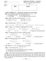 Kiểm tra chương 3 ĐS 9