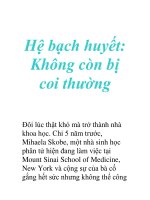 Hệ bạch huyết: Không còn bị coi thường doc