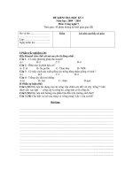 Kiểm tra HKI lớp 7