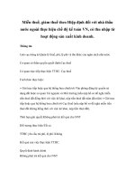 Miễn thuế, giảm thuế theo Hiệp định đối với nhà thầu nước ngoài thực hiện chế độ kế toán VN, có thu nhập từ hoạt động sản xuất kinh doanh. ppsx