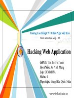 Giáo trình CEH v7 tiếng việt    chương 13 hacking web application