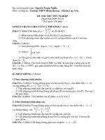 Đề thi thử tốt nghiệp có đáp án
