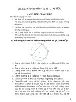 Các chuyên đề tựi chọn nâng cao môn toán 9