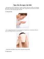 Spa cho da ngay tại nhà ppsx