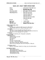 Giáo án Phát triển ngôn ngữ