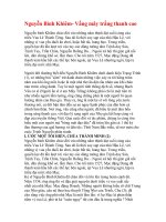 NGUYỄN BỈNH KHIÊM - VẦNG MÂY TRẮNG THANH CAO