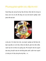 Phương phát nghiên cứu tiếp thị mới ppt