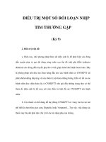 ĐIỀU TRỊ MỘT SỐ RỐI LOẠN NHỊP TIM THƯỜNG GẶP (Kỳ 9) pot