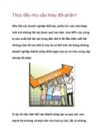 Thúc đẩy nhu cầu thay đổi-phần1 docx