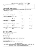 Bộ đề kiểm tra toán 9