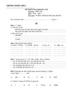 DỀ KT CKI MON TOAN