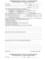 Đề KTĐK cuối kỳ 2