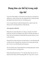 Dung hòa các thế hệ trong một tập thể pptx