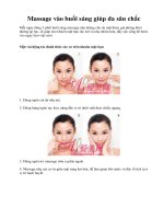 Massage vào buổi sáng giúp da săn chắc pot