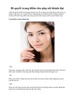 Bí quyết trang điểm cho phụ nữ thành đạt potx