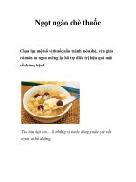 Ngọt ngào chè thuốc pptx