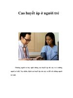Cao huyết áp ở người trẻ docx