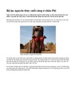 Bộ lạc nguyên thủy cuối cùng ở châu Phi