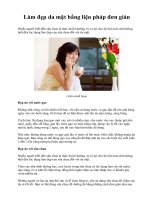 Làm đẹp da mặt bằng liệu pháp đơn giản pps