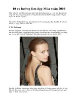 10 xu hướng làm đẹp Mùa xuân 2010 pps