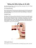 Những thời điểm dưỡng da tốt nhất pptx