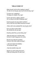 HELLO CHÀO 10 ppt