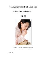 Thai Kỳ và Một số Bệnh Lý rối loạn hệ Tiêu Hóa thường gặp (Kỳ 3) Nóng ppt