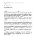 Đề Thi Học Sinh Giỏi HOÁ 11 - THPT Nguyễn Huệ [2009 - 2010] doc