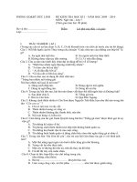 Đề thi văn 7 kì I-2009-2010