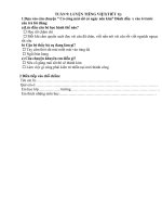 Bài kiểm tra cuối tuần