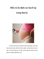 Điều trị ổn định cao huyết áp trong thai kỳ ppsx