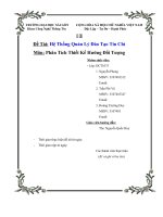 Báo cáo Phân Tích Thiết Kế Hướng Đối Tượng pdf