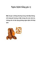Ngừa bệnh bằng gia vị pptx
