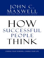 How successful people think - By John C.Maxwell ppsx