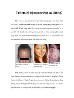 Trẻ em có bị mụn trứng cá không? pps