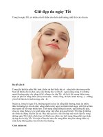 Giữ đẹp da ngày Tết pps