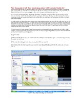 Hướng dẫn sử dụng phần mềm Quay màn hình Camtasia Studio 6