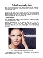 5 vấn đề thường gặp của da ppt