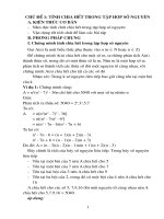 Các chủ đề tự chọn nâng cao toán 8