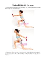 Những bài tập tốt cho ngực potx