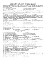 CHUYEN DE LT AXIT CACBOXYLIC