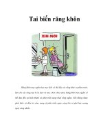 Tai biến răng khôn doc