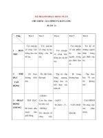 Giáo án tuần - Gia đình và bản làng - Tuần 26 - Thứ 6 ppsx