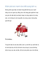 Khám phá sức mạnh của chất lượng dịch vụ docx