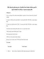 Phê duyệt phương án cổ phần hoá thuộc thẩm quyền quyết định của Bộ, cơ quan ngang Bộ pptx