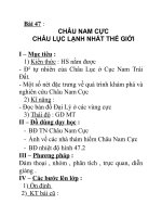 Địa lý lớp 7 bài 47 pps