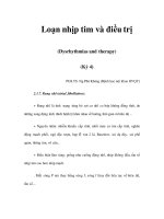 Loạn nhịp tim và điều trị (Dysrhythmias and therapy) (Kỳ 4) ppt