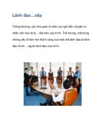 Lãnh đạo…sếp potx