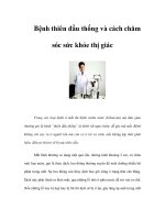 Bệnh thiên đầu thống và cách chăm sóc sức khỏe thị giác docx