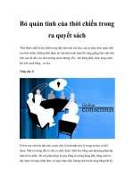 Bỏ quán tính của thời chiến trong ra quyết sách docx